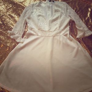 Off White Skater Dress Size L